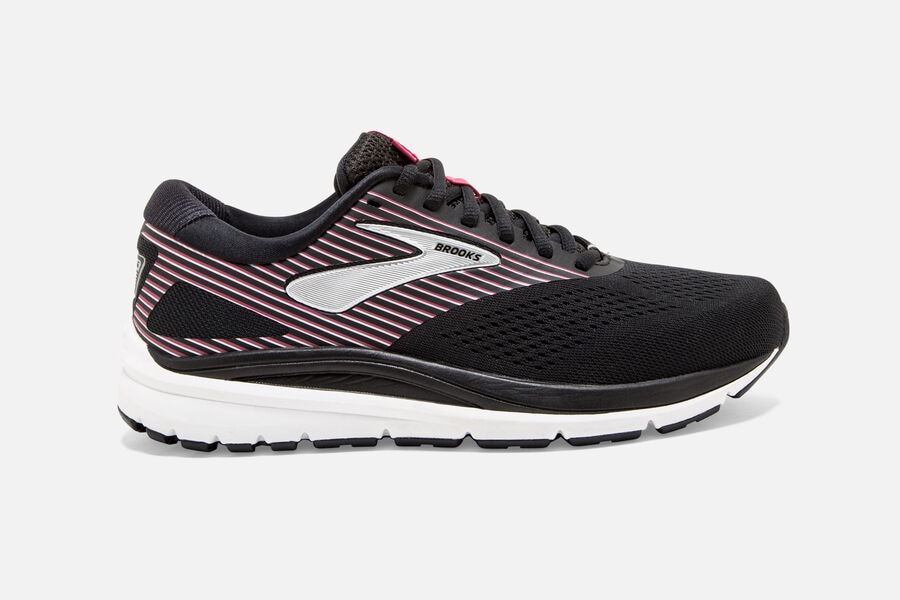 Brooks Addiction 14 Road Running Shoes - Womens - Black/Pink/Silver - IY0251376